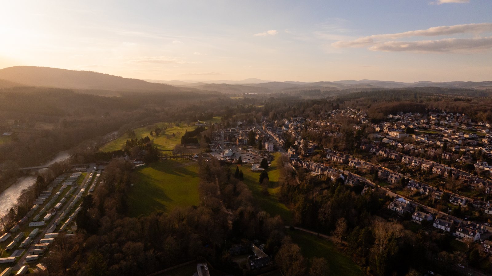 Royal Deeside from the air
