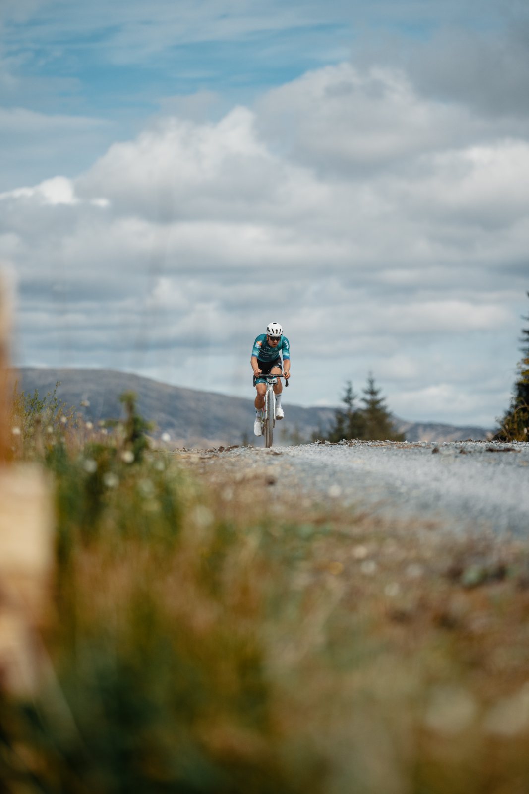 Exposed gravel above Royal Deeside